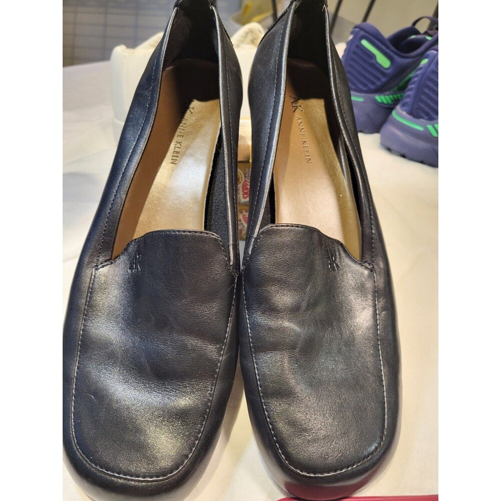 Anne Klein Women's 9.5 Loafers Black In Good Cond